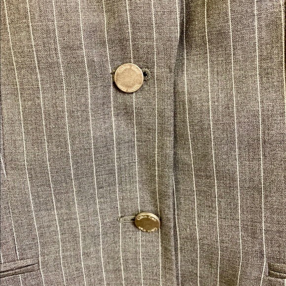 Calvin Klein Grey/White Pinstripe Blazer - Picture 5 of 5